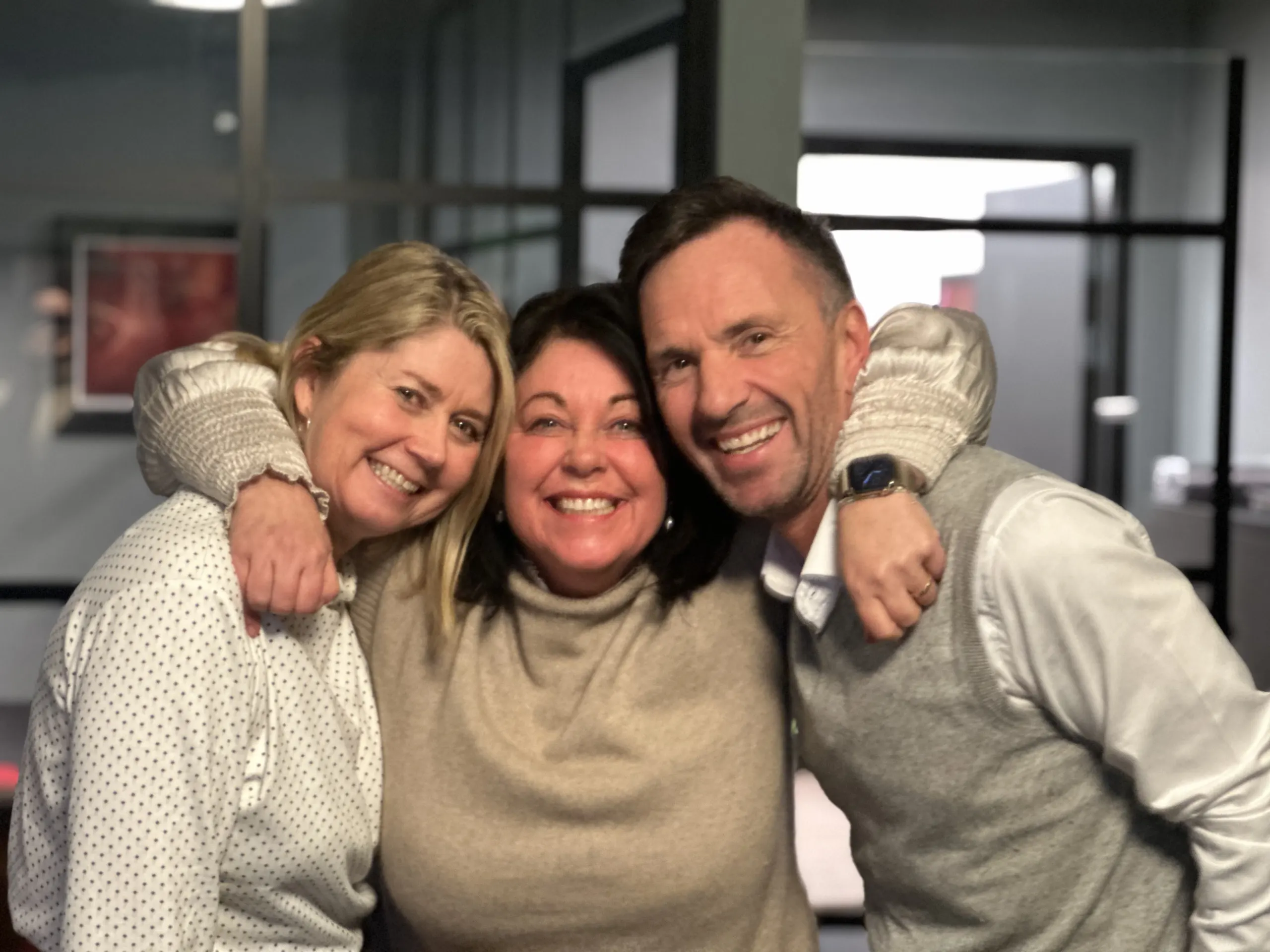 Group picture of Katrine and Bente and Terje